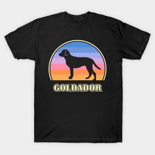 Goldador Vintage Sunset Dog T-Shirt